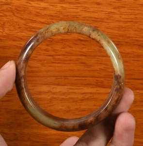 2.9" Unique China Hongshan Culture Hetian Jade Carve Jewelry Bracelet Bracelets - Picture 1 of 7