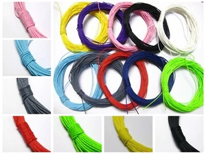50 Meters Waxed Polyester Twisted Cord 1mm Macrame String Linen Thread Various - Picture 1 of 27