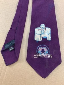 Vintage 40s 50s Dexter Twins Salesman Neck Tie Necktie Mid Century Sample Wool - Picture 1 of 7