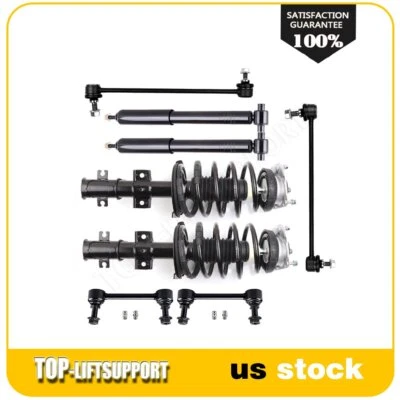 Front Strut Springs + Rear Shock Absorbers + Sway Bars for Volvo V70 S80 S60 FWD - Image 1 of 4