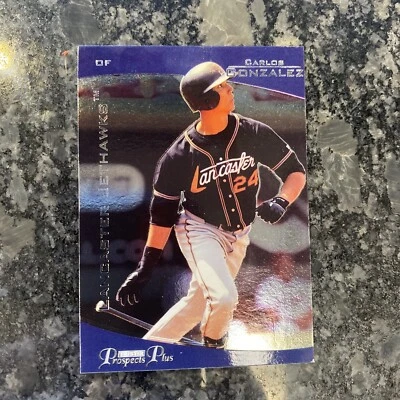 Tarjeta de radiocontrol Lancaster Jethawks Carlos González 2006 Tristar Prospects Plus #100 Foto 1 de 2