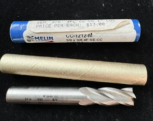 3/8 End Mill Cobalt Melin Tool CC-1212-M Retail $26 |T5 - Picture 1 of 2