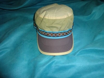 Женщины кадет военного стиля регулируемый шляпа крышка ленты отделки редкая находка (как Kavu) - Изображение 1 из 4