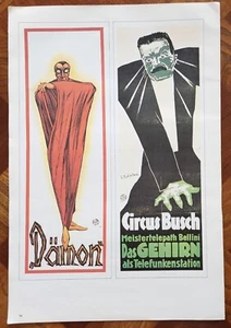 Libro de reproducción de carteles Damon and Circus Busch 100 años de magia carteles 1976 - Imagen 1 de 2