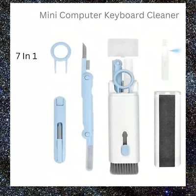 7 In 1 Mini Computer Keyboard Cleaner PC Watch Laptop Camera Dust Cleaning Kit - Image 1 of 4