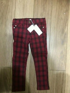 SKINNY CHECK GIRLS JEANS - Picture 1 of 4