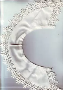 nice antique collar - lace cotton -- - Picture 1 of 2