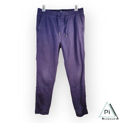 GAP Blue Trousers Small Mens Blue Elastic Stretch S Cotton Spandex RN 137013 - Image 1 of 4