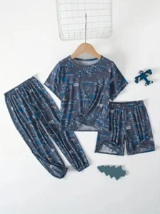 New Boy's Gamer Pajama 3 Pcs Set Size XL Age 12y to 14y - Free Shipping!! - Picture 1 of 6