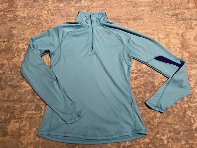 Brooks Equilibrium Tech Womens Half Zip Long Sleeve Pullover Small Blue/Blue - Image 1 of 4