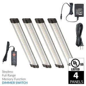 Lightkiwi S7471 6 Inch Cool White LED Under Cabinet Lighting - 4 Panel Kit - Picture 1 of 5