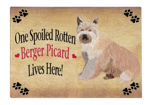 Berger Picard Dog Glass Cutting Board Kitchen Chopping Vegetables Halloween - Bild 1 von 3