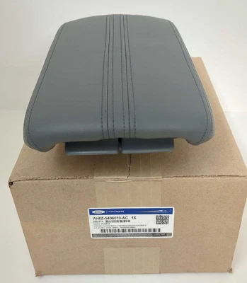 New OEM genuine Ford Leather Console Lid Armrest 2010-2012 Lincoln MKZ Grey - Image 1 of 4