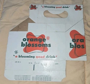 Orange Blossoms Soda card board 6 pack bottle holder - Picture 1 of 3