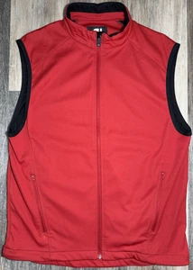 Footjoy FJ Herren Gr. Medium Dryjoy Weste Full Zip Wasserdicht Softshell Golf Rot - Bild 1 von 10