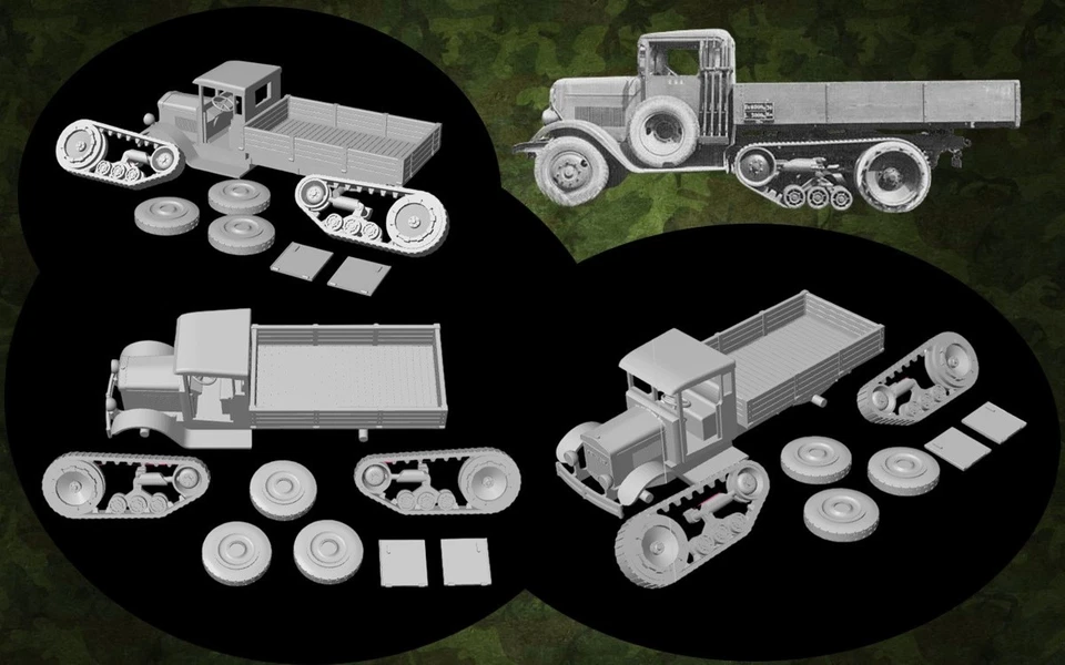 Kit maqueta para montar y pintar - Vehículo militar . Triangle-Kornbech - 1/72 - Immagine 1 di 1