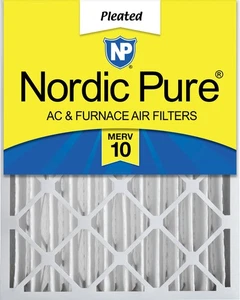 Nordic Pure 12x24x4 (3 5/8) Pleated MERV 10 Air Filter 1 Pack - Picture 1 of 7