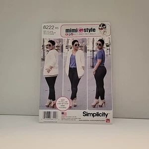 Simplicity 8222 Mimi-G Bomber-Like Lined Jacket,  Skinny Jeans Sz 14-22 Uncut - Picture 1 of 2