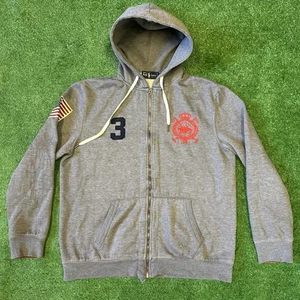 Chaqueta con Capucha Vintage Polo Ralph Lauren Cremallera Completa Etiquetada 2XL SE AJUSTA XL Hecha en EE. UU. - Imagen 1 de 8