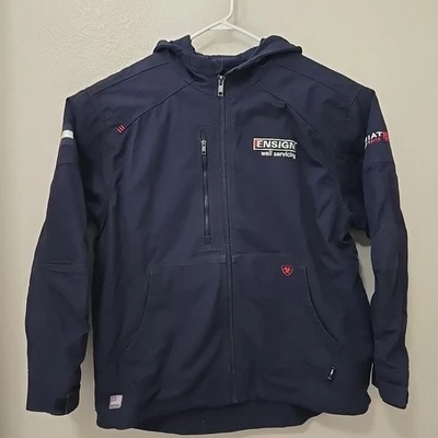 Ariat FR Duralight Cordura Stretch Canvas Field Jacket XL Blue Style 10037640 - Image 1 of 4