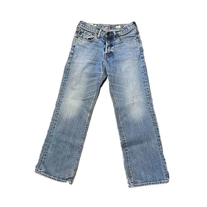 Abercrombie Kilburn Low Rise Boot Girls Jeans Size 14 Med Wash 30X28.5 Preppy - Picture 1 of 8