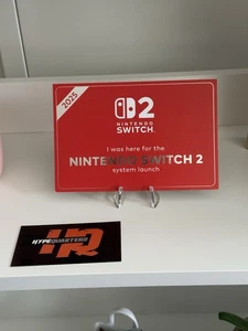 Nintendo Switch 2 Midnight System Launch Day POSTCARD Card EB Games CANADA Promo - Foto 1 di 12