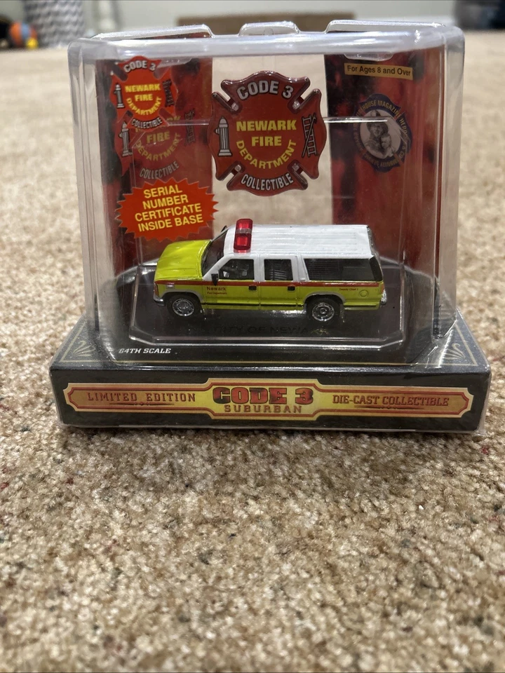 Code 3 Collectibles Newark Fire Dept. Deputy Chief 1 Suburban - Image 1 of 1