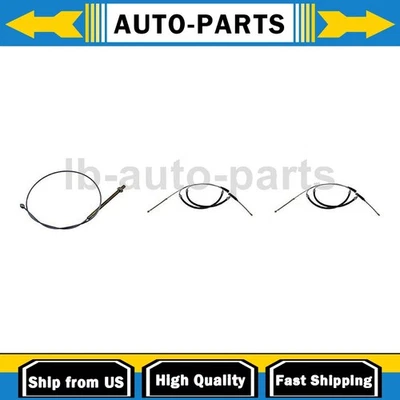 Cable de freno de estacionamiento delantero trasero 3x para Chevrolet Corvette 1965-1968 5,3 L Foto 1 de 4