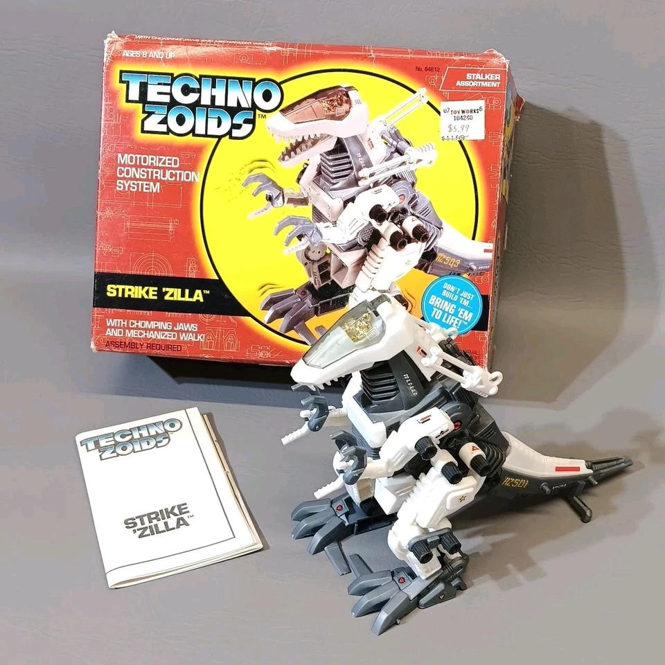 Vintage 1994 Kenner Techno Zoids Strike 'Zilla COMPLETE With Box Wind-Up - Изображение 1 из 3