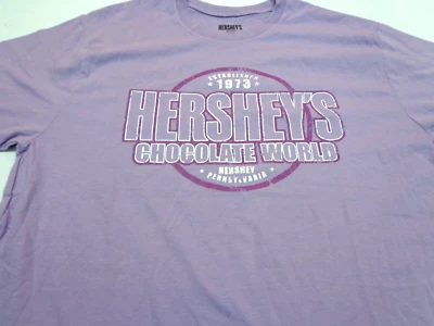 Hersheys шоколад мир фиолетовый футболка размер средний новый с дефектом - Изображение 1 из 4