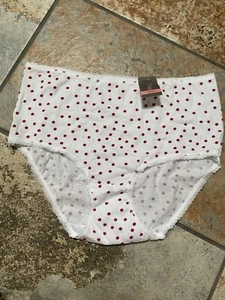 Slip nonna Secret Treasures mutandine a pois grandi misto cotone/poliestere NUOVO - Foto 1 di 8