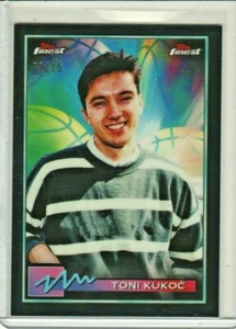 2021 Topps Finest Basketball - Toni Kukoc Black SP Refractor #27 - 2/15 - Picture 1 of 2