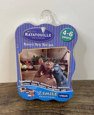 Disney PIXAR Ratatouille Remy's New Recipes VTech V.Smile Learning System NEW - Image 1 of 3