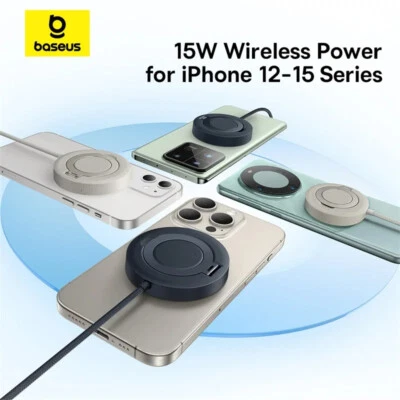Baseus 15W Magnetic Wireless fast charging Qi Wireless Charger Fast Charging Pad - Image 1 of 4