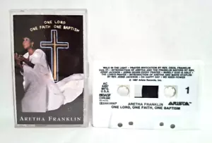 Vintage 1987 Original Aretha Franklin One Lord One Faith One Baptism Cassette - Picture 1 of 10