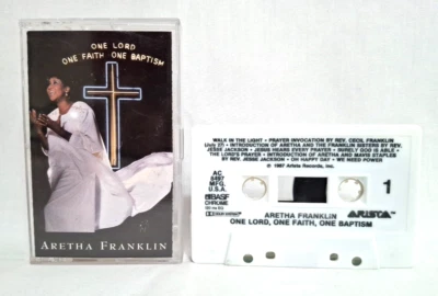 Vintage 1987 Original Aretha Franklin One Lord  One Faith One Baptism Cassette - Image 1 of 4