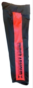 Under Armour Girls Heat Gear Fitted Capri Leggings 1253182 Gray & Pink Size M - Picture 1 of 4