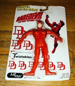 Vintage 1990 Twistables Daredevil Just Toys Marvel Action Figure NIP NOC - Picture 1 of 1