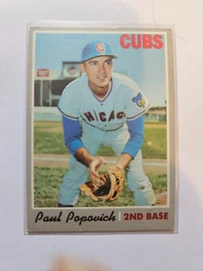 1970 Topps Paul Popovich #258A EXMT KOMBIVERSAND - Bild 1 von 2