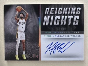 2021-22 Panini Noir Nickeil Alexander-Walker Reigning Nights Auto /99 #RN-NAW - Bild 1 von 2