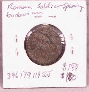 Roman Soldier Spearing Barbarian Dramatic Scene Constantius II Coin ANH mintmark - Picture 1 of 2