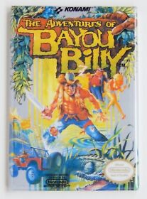 The Adventures of Bayou Billy FRIDGE MAGNET video game box NES