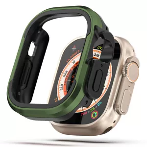 Funda de reloj de aleación de aluminio para Apple Watch Series 9/8/7/6 Ultra 49 mm con marco - Imagen 1 de 28