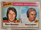 1977 Topps Mexican #4 Scoring Leaders Mark Moseley & Toni Linhart