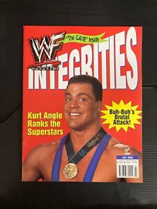 (WWE) WWF Magazine July 2000 *RARE* Kurt Angle Article + The Rock “Got Milk?” Ad
