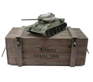 1/16 Torro Russia T34/85 RC Tank Airsoft Metal Edition PRO Green Smoke Barrel - Picture 1 of 7