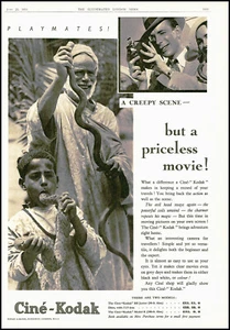 Publicidad vintage CINE KODAK 1934 serpientes pueblos indígenas (15-77 dC) - Imagen 1 de 1