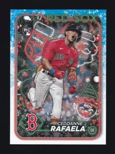 2024 Topps Holiday #H121 CEDDANNE RAFAELA RC Boston Red Sox ROOKIE CARD - Picture 1 of 2