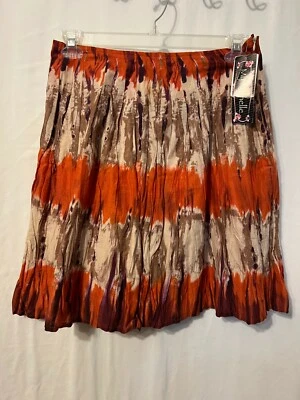 Falda colorida plisada vintage My Michelle para mujer mediana nueva con etiquetas cintura 32 Nº 189 Foto 1 de 4