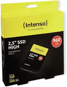SSD HARD DISK STATO SOLIDO 2,5"INTENSO 960GB SATA 3 6Gb/s 381344 PC NOTEBOOK 1TB - Afbeelding 1 van 2
